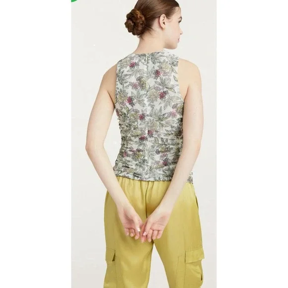 Cinq à Sept Tank Tops & Camisoles | Women Botanical Floral Dasha Top Ivory Multi - Picture 2 of 10